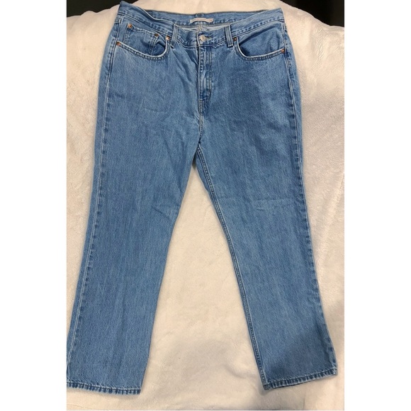 Levi's Blue Straight Leg Jeans - Picture 1 of 3